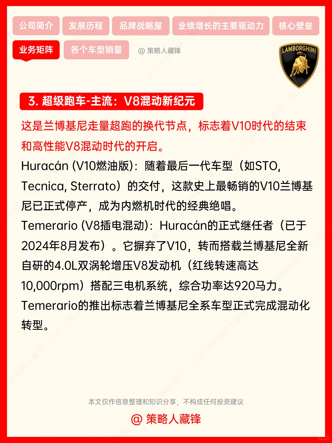 每天了解一家公司丨兰博基尼