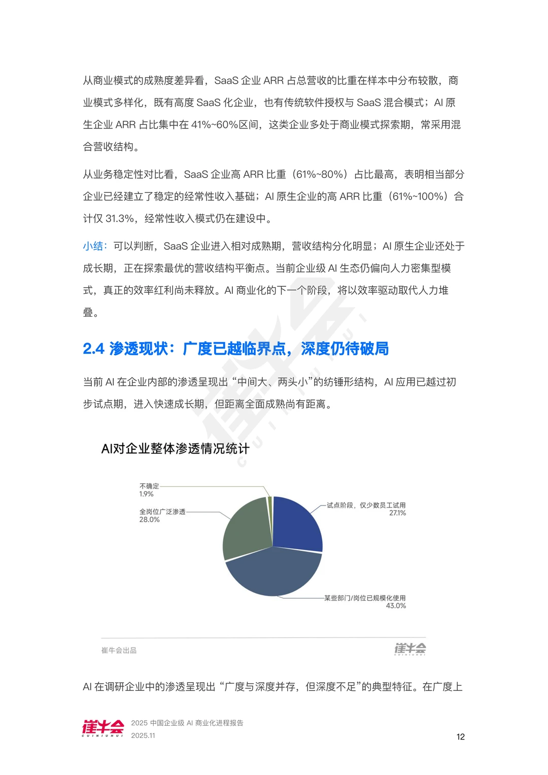 中国企业级AI商业化进程报告