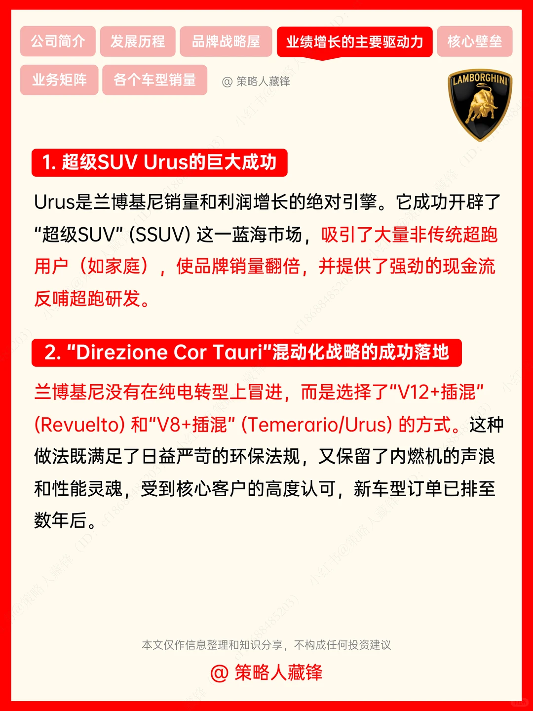 每天了解一家公司丨兰博基尼