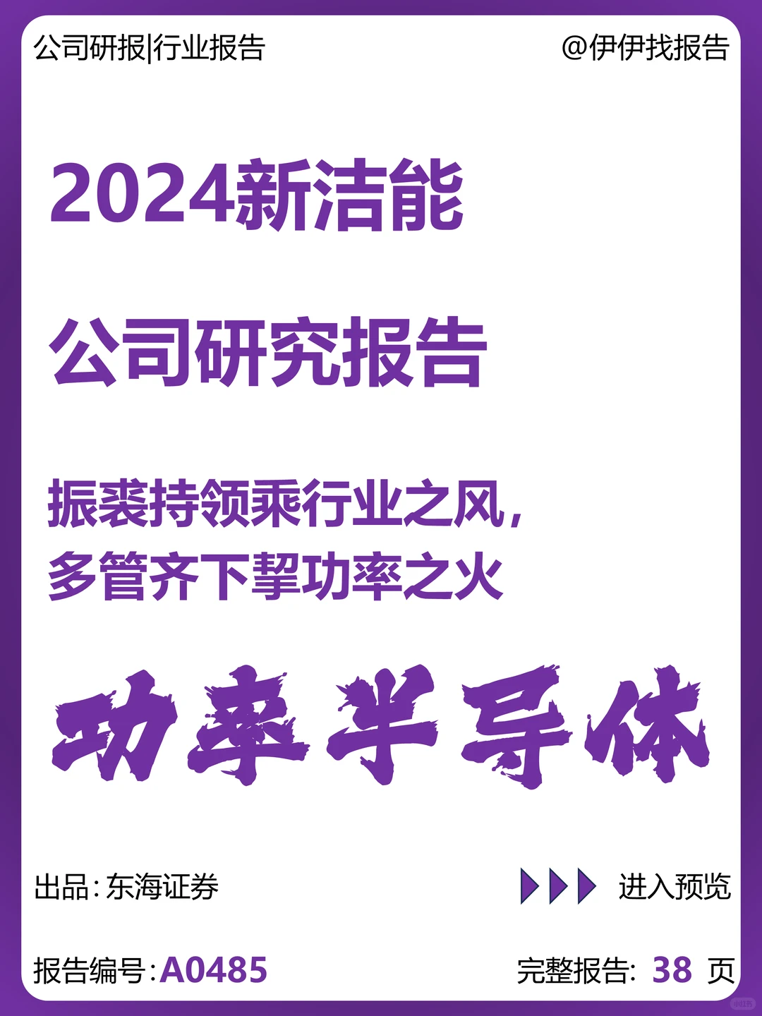 新洁能-行业之风挈功率之火