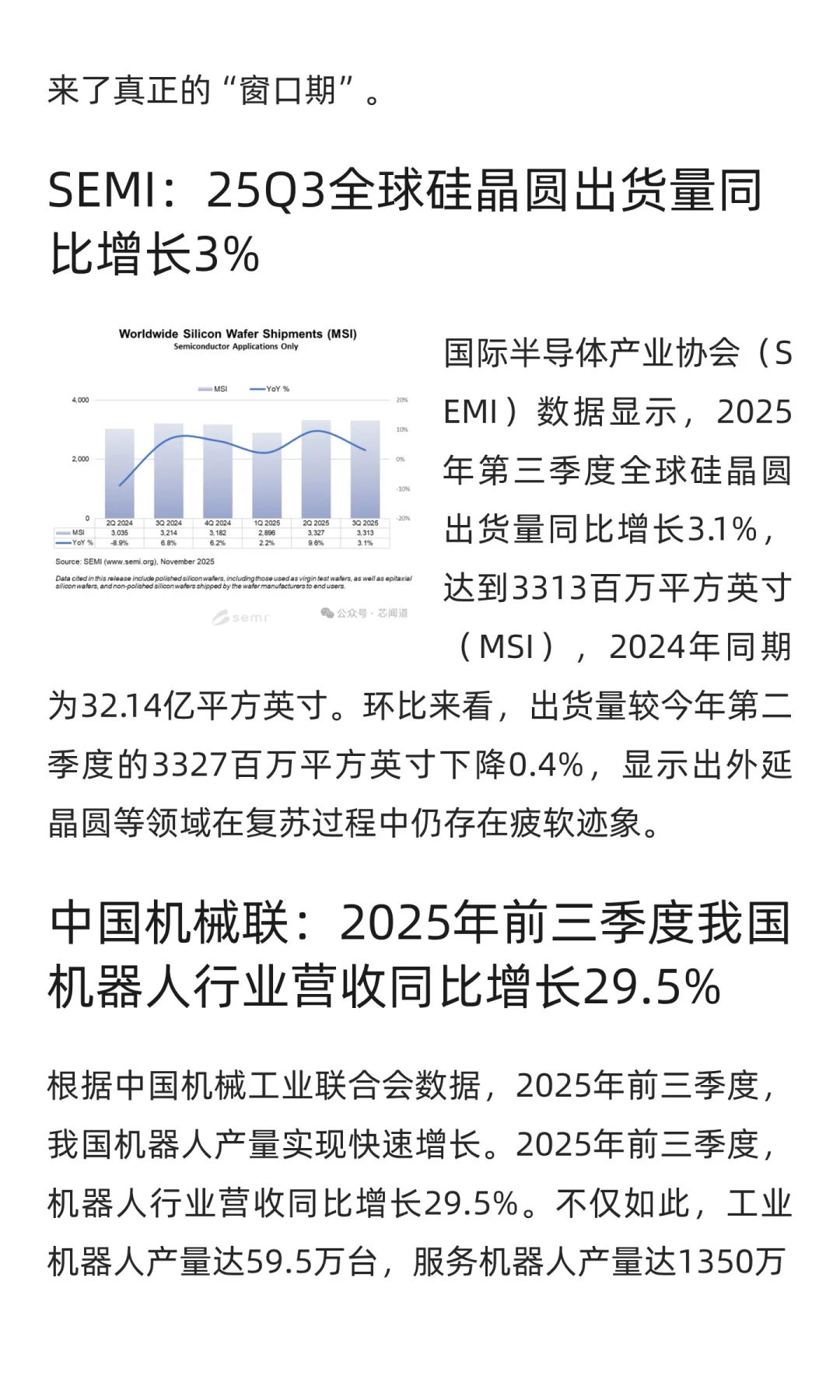 25Q3全球半导体指标汇总
