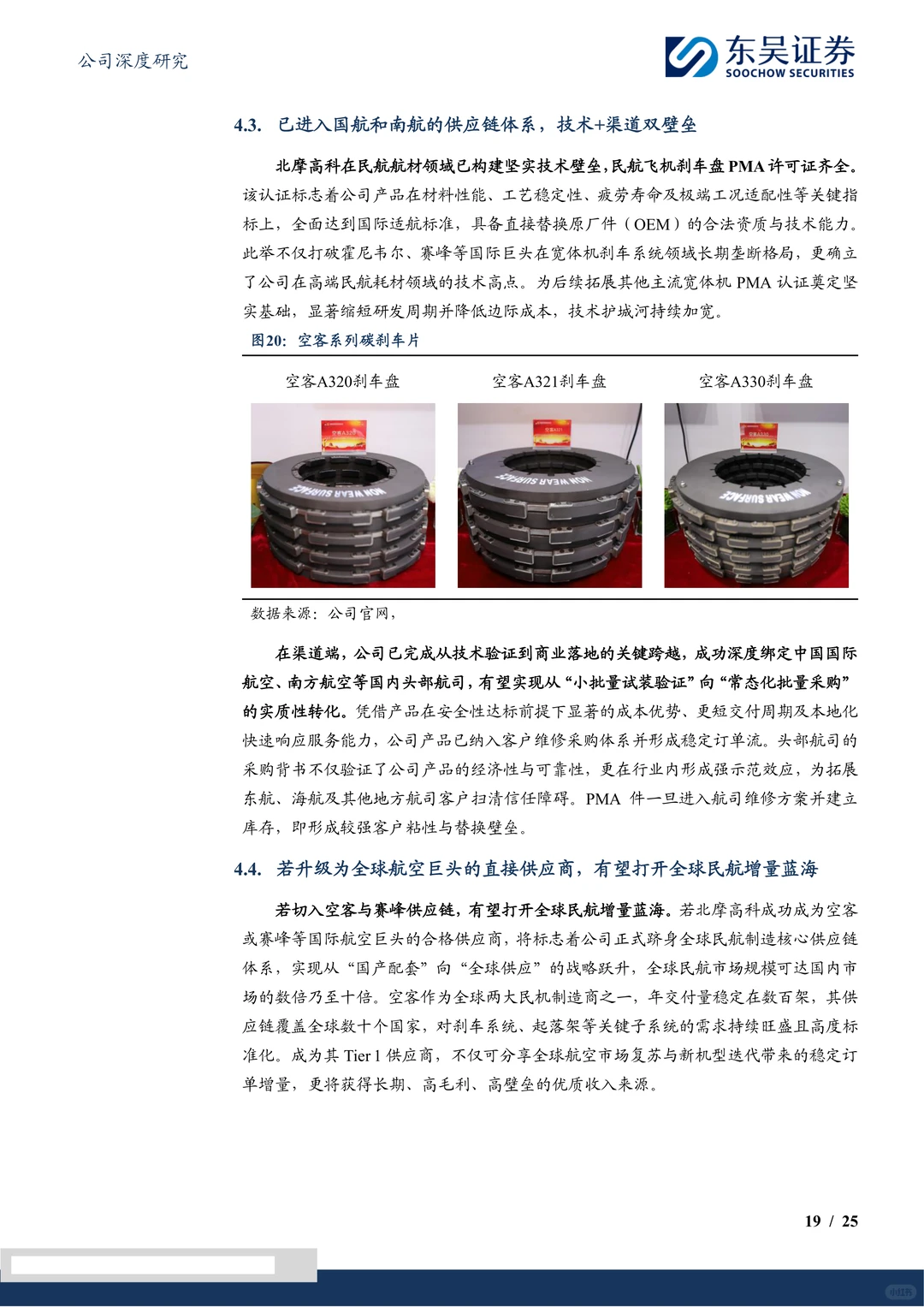 北摩高科-刹车系统平台型公司