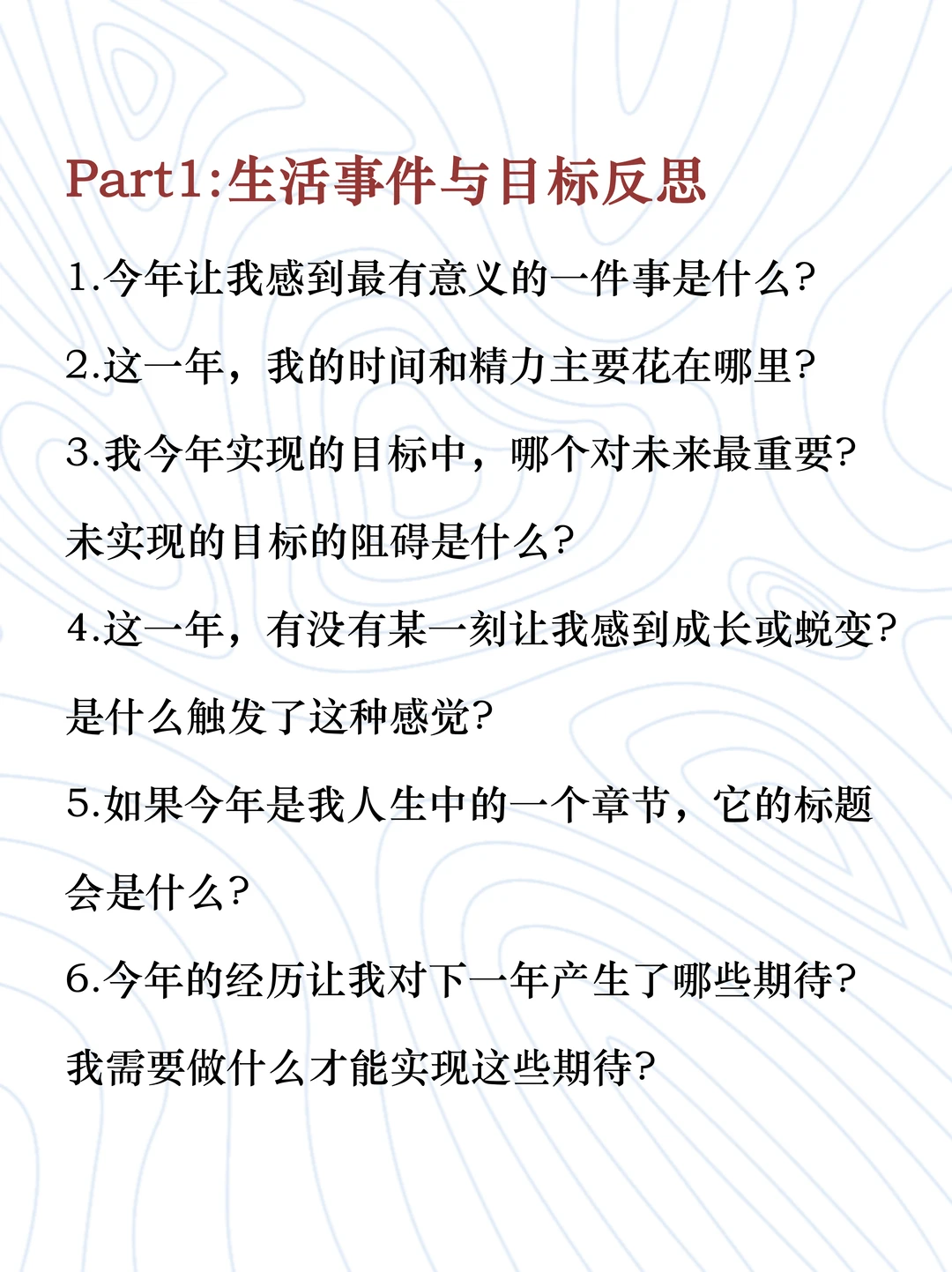 30个问题，复盘你的2025?