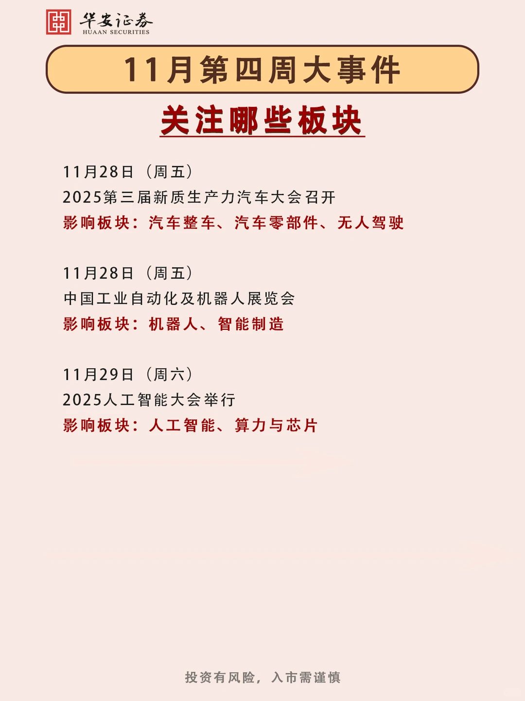 ?11月最后一周，关注这些板块