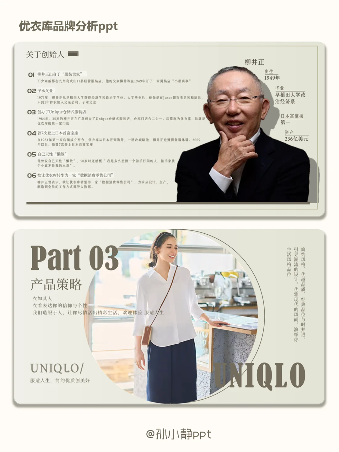 优衣库品牌分析ppt