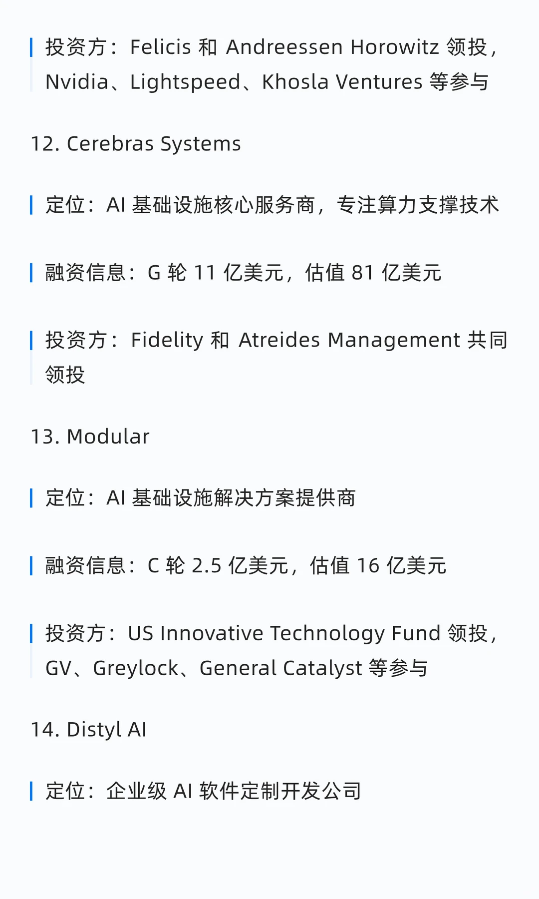融资上亿美金的 49 家美国AI初创公司