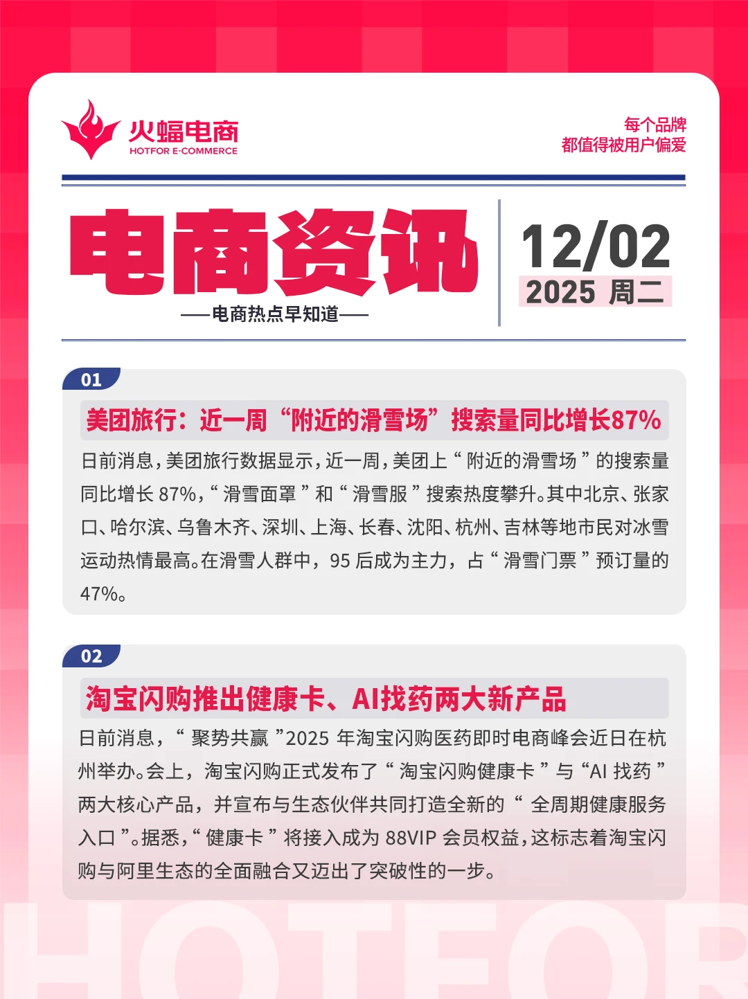 12.2电商资讯：淘宝闪购推出健康卡、AI找药