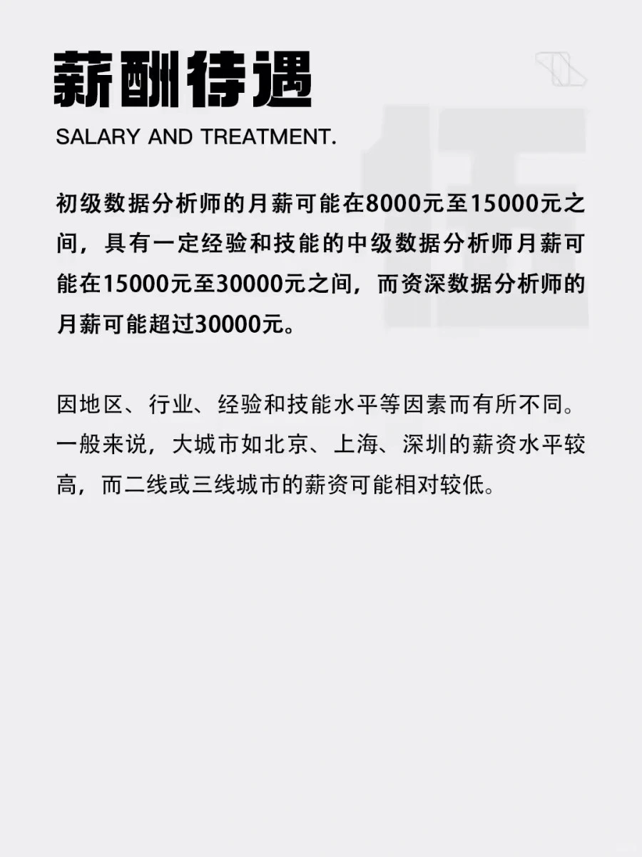 每天一个深度职业体验|数据分析师