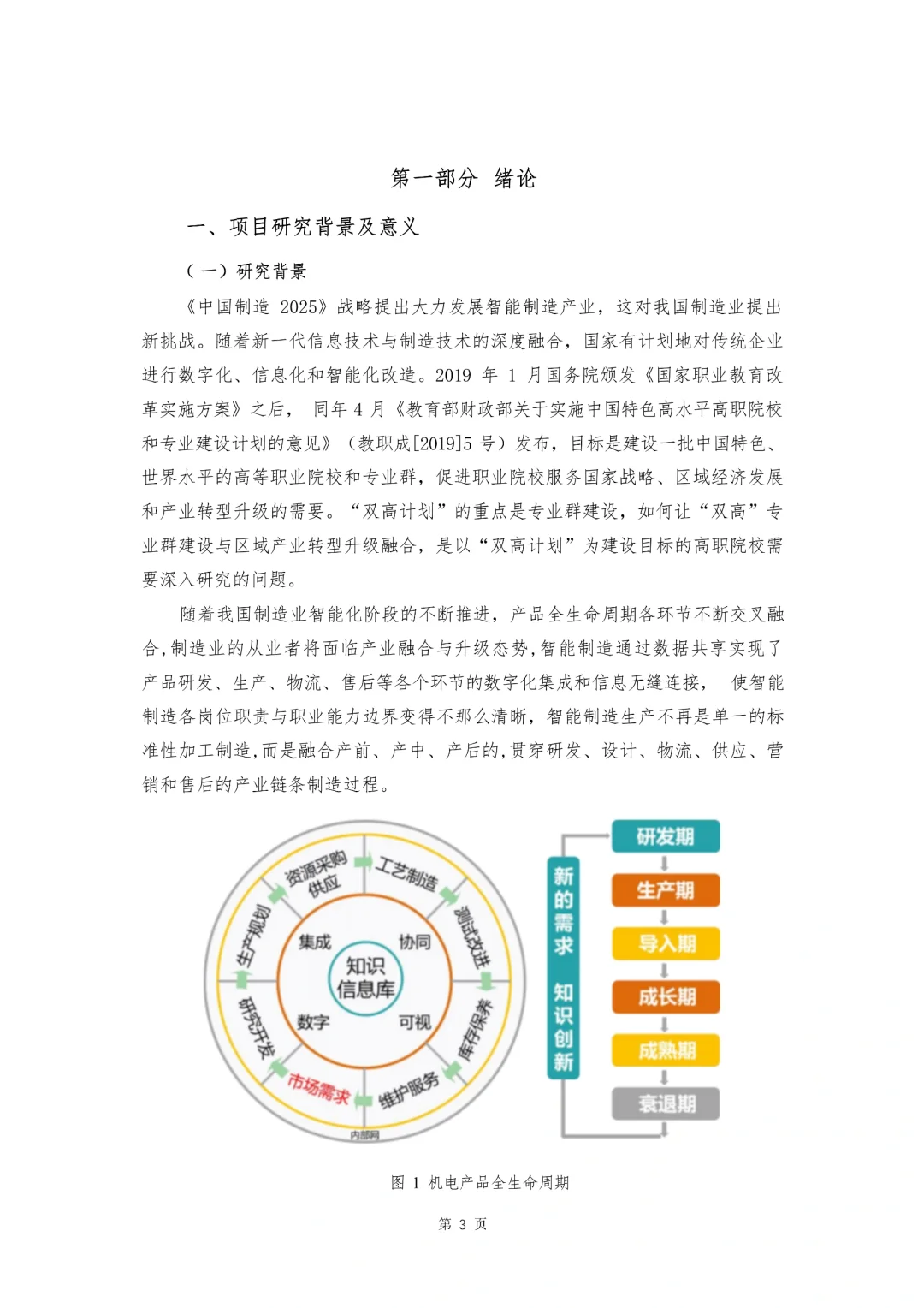 “产品全生命周期”的智能制造专业群建设的