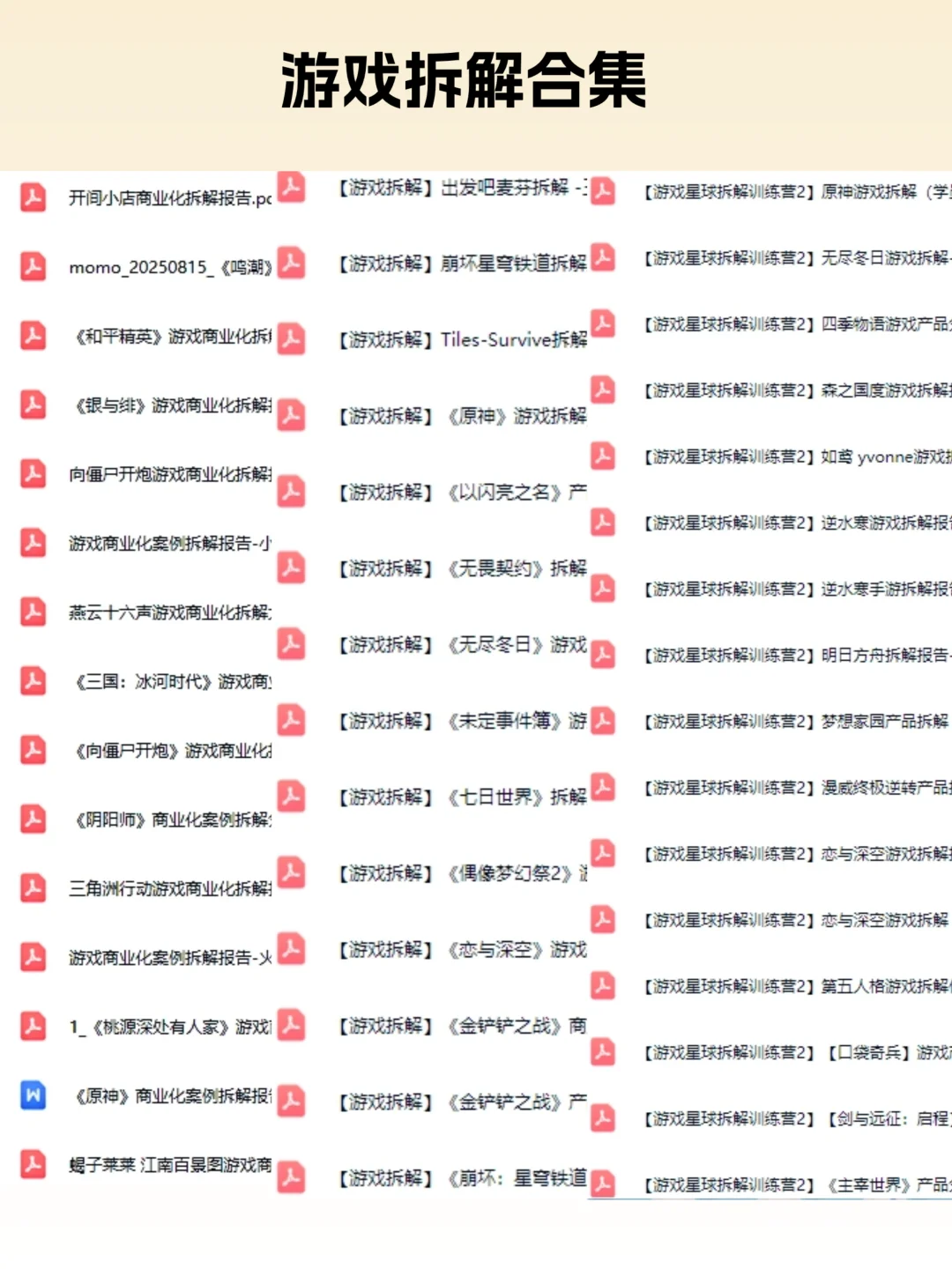 《阴阳师》商业化游戏拆解分析报告