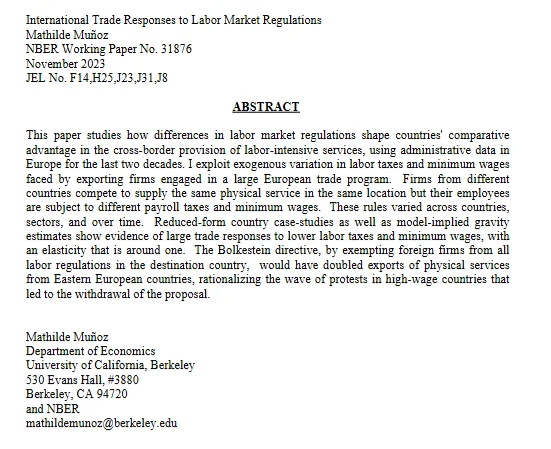 【研究灵感】国际贸易的