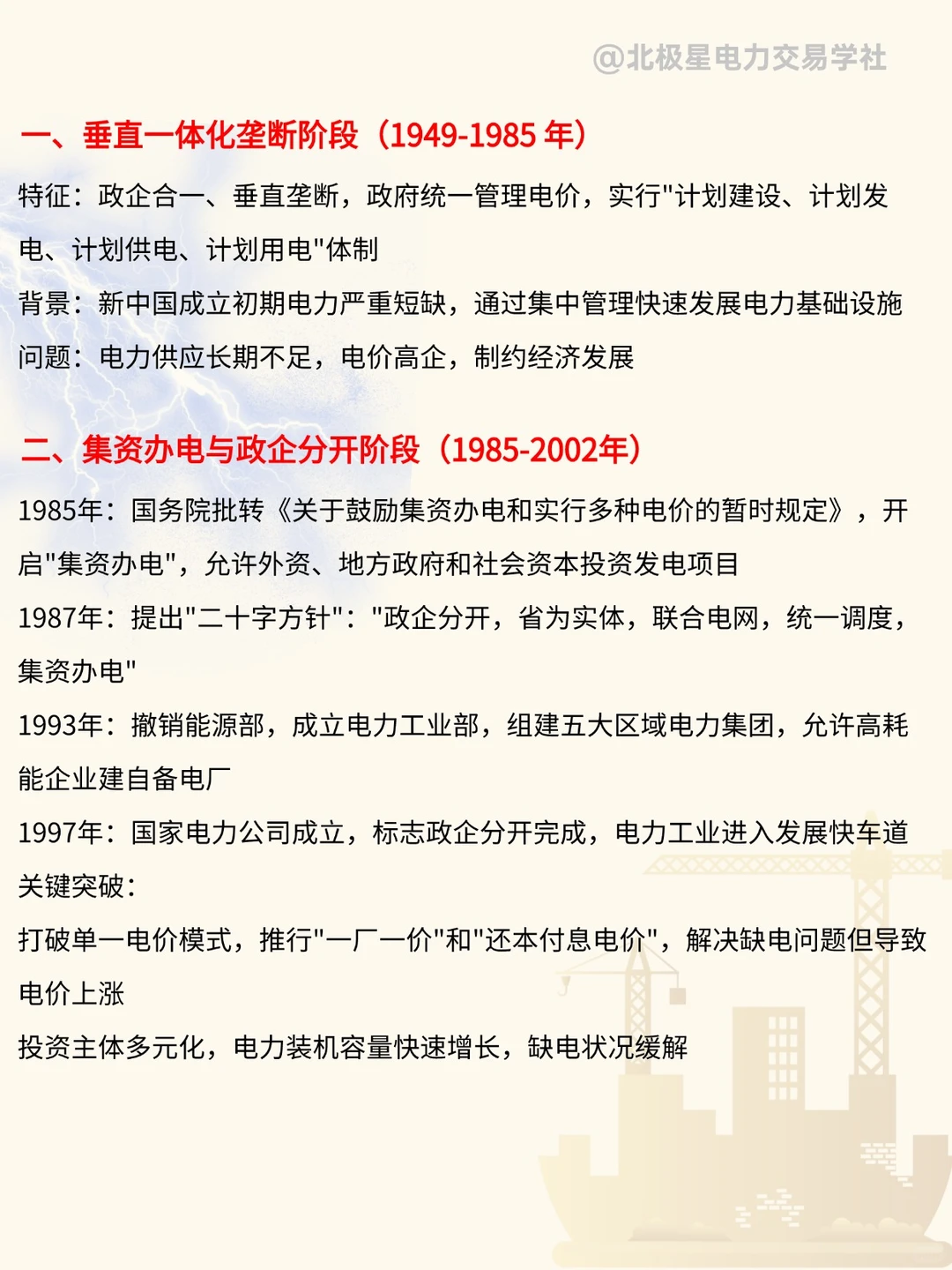 一图看懂电力市场改革史