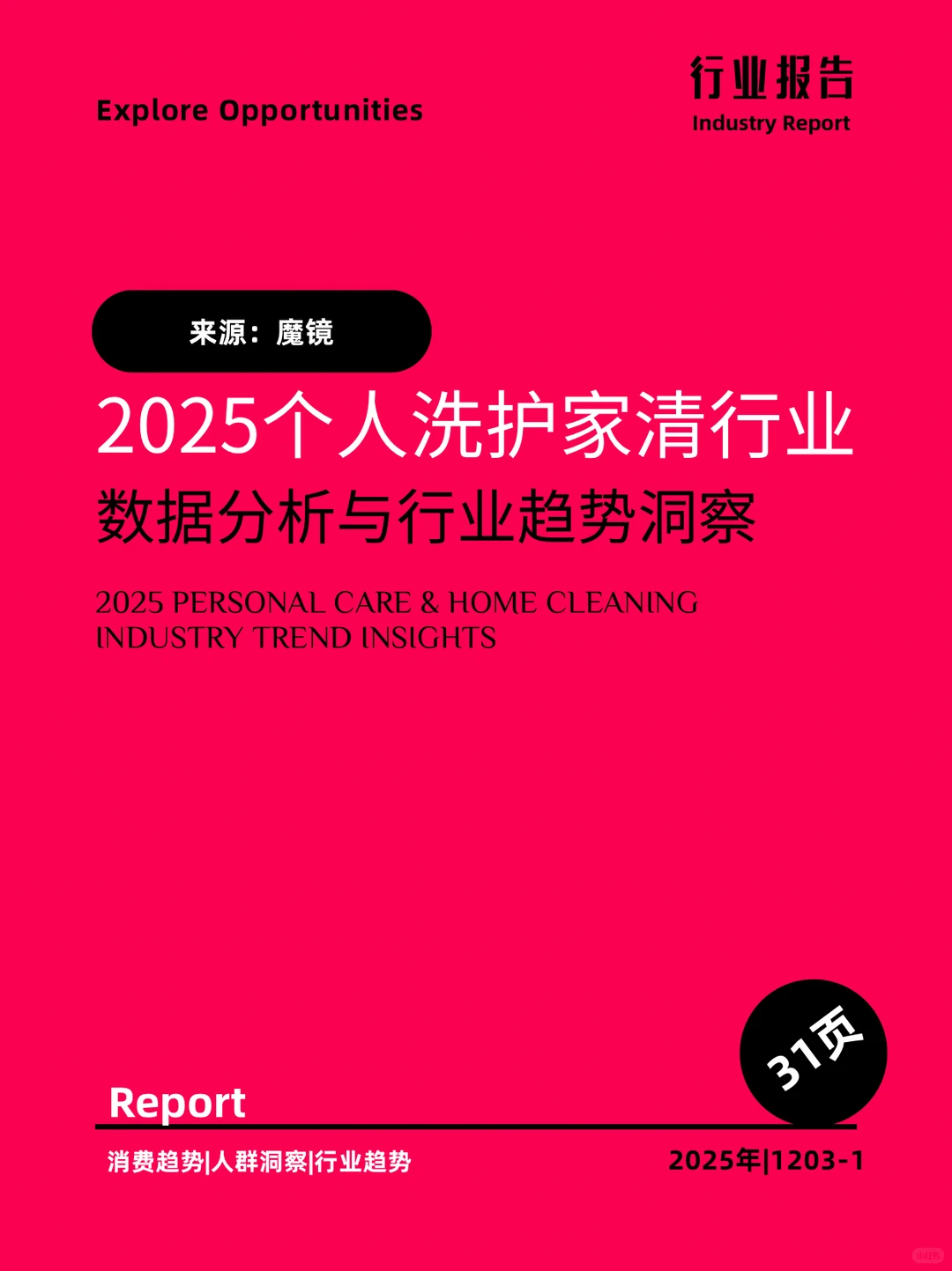 2025个人洗护家清行业数据分析与行业趋势