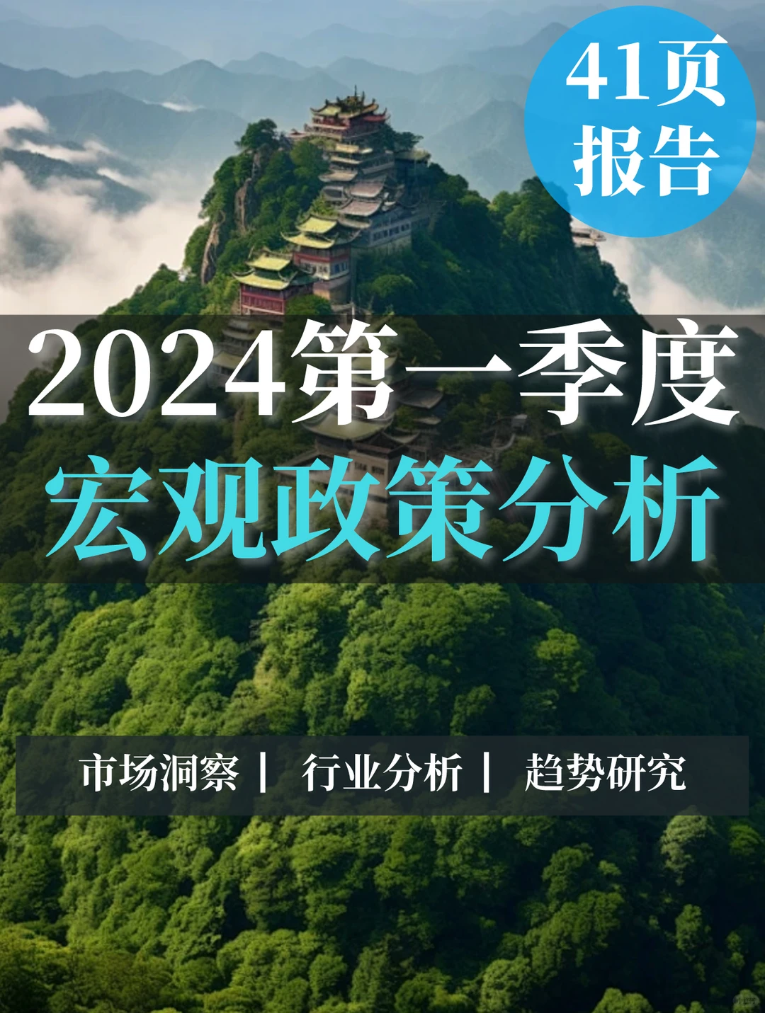41页报告|2024第一季度宏观政策分析