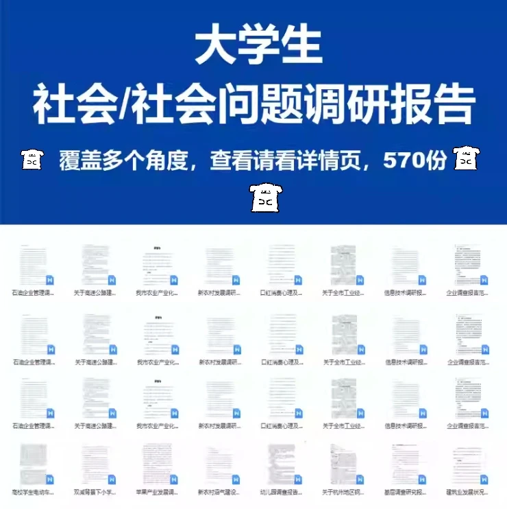 社会调研报告行业市场社会调查报告范文大学