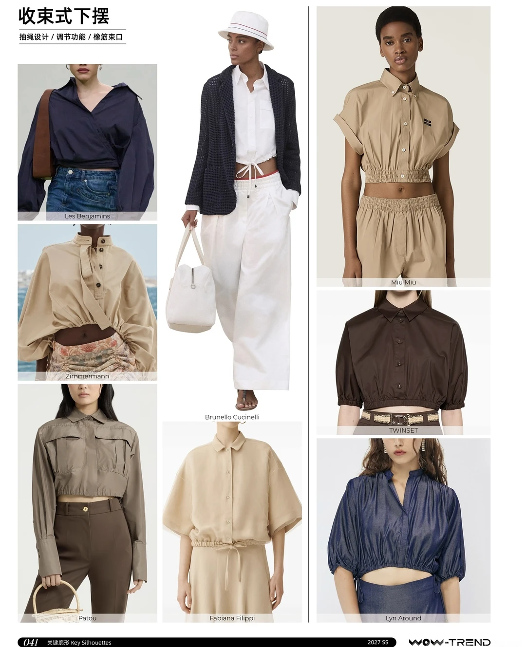 27春夏 衬衫趋势 关键廓形