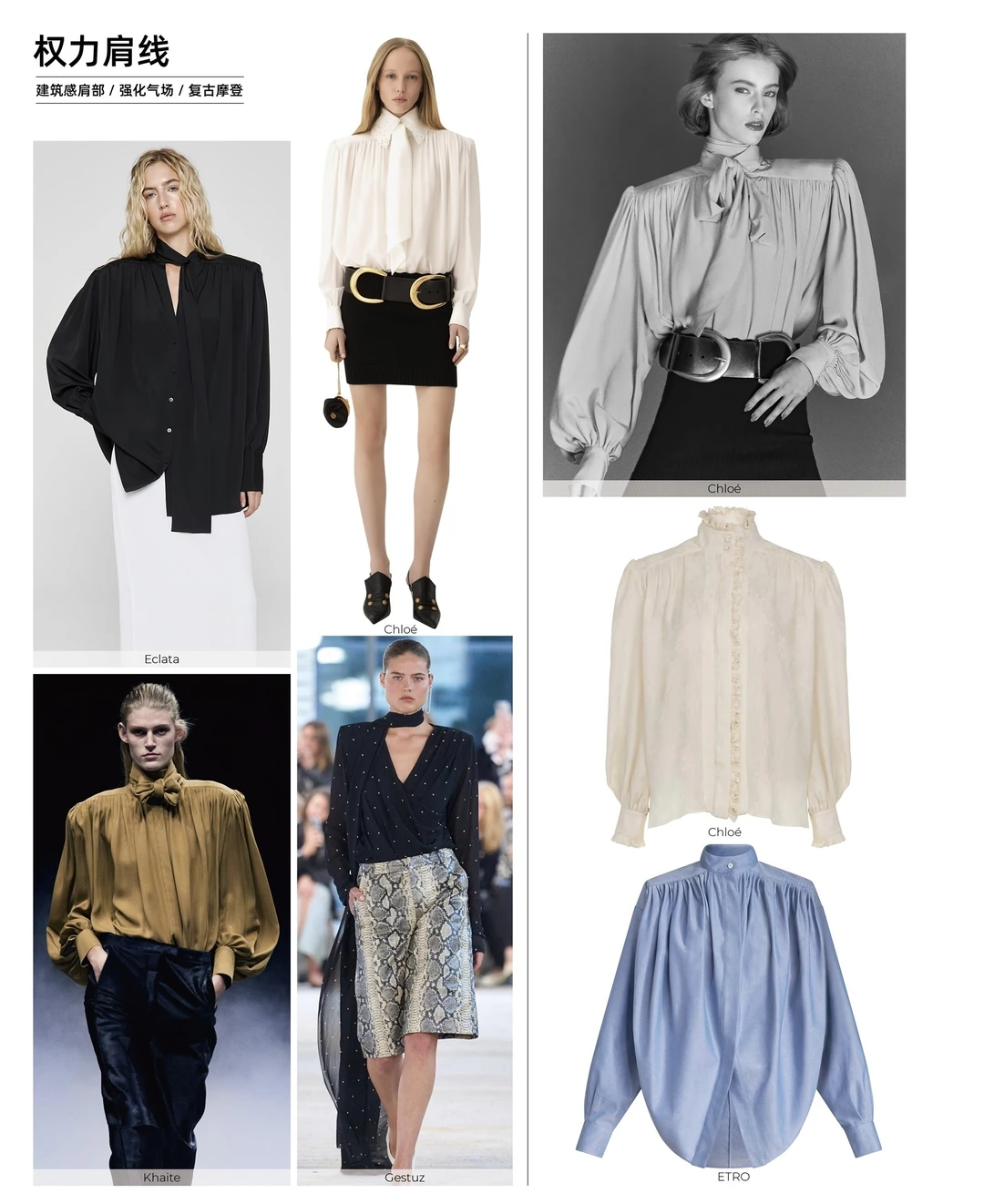 27春夏 衬衫趋势 关键廓形