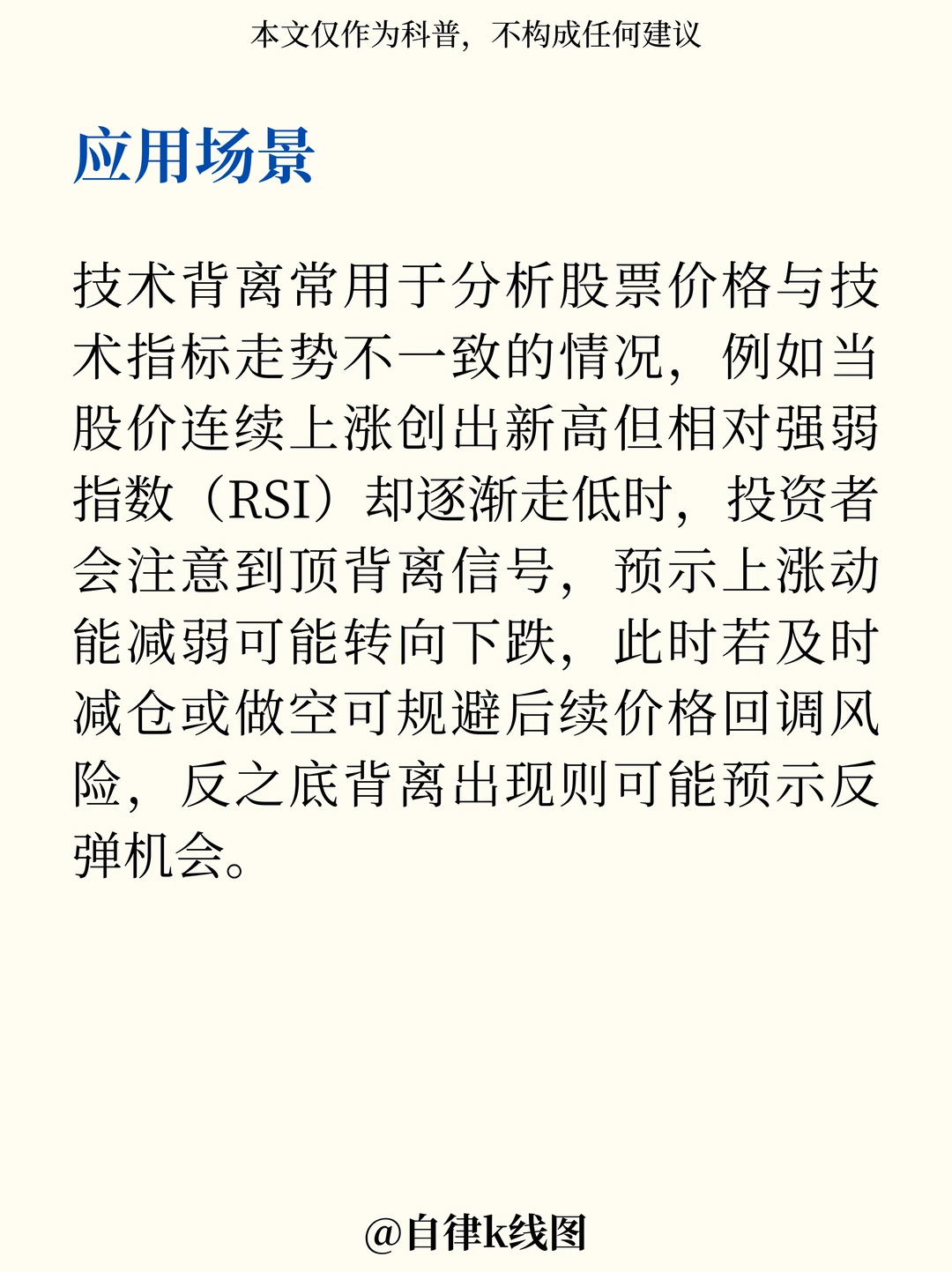 每天学点财经干货——技术背离
