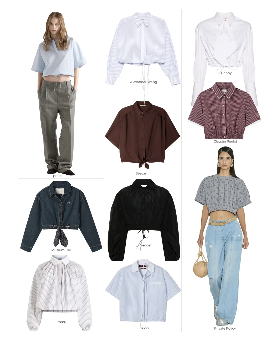 27春夏 衬衫趋势 关键廓形