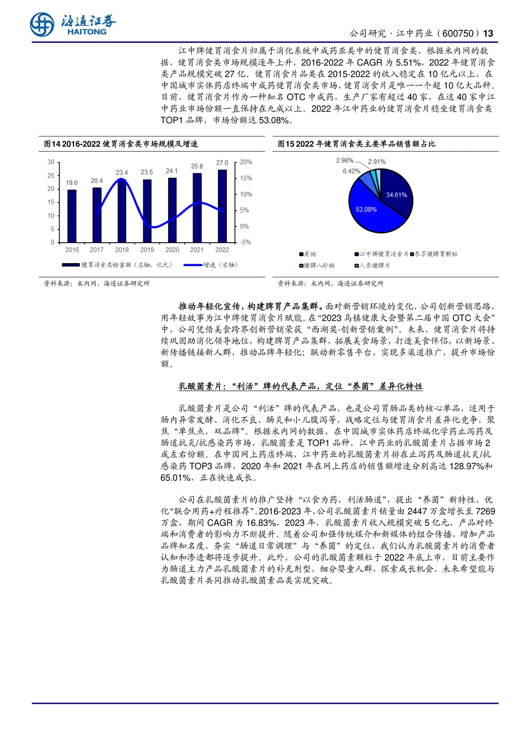 江中药业公司研究报告-家中常备药领导品牌