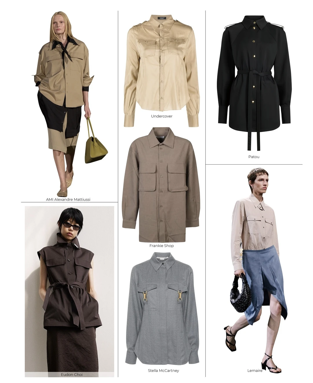 27春夏 衬衫趋势 关键廓形