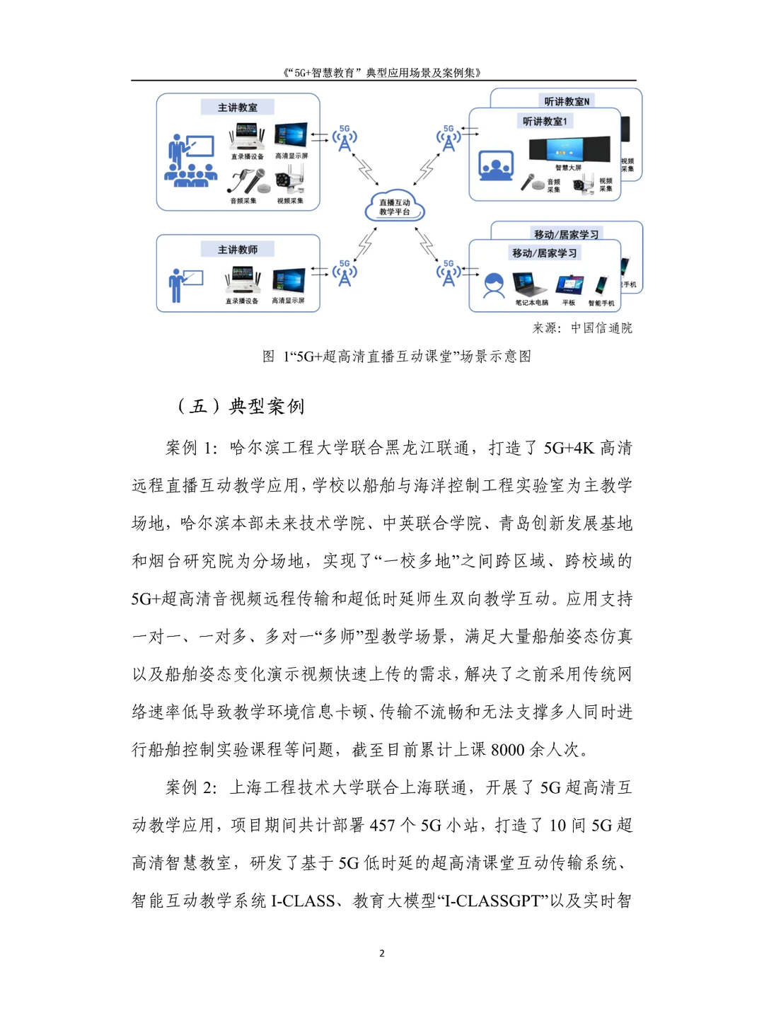 5G +智慧教育”典型应用场景及案例集
