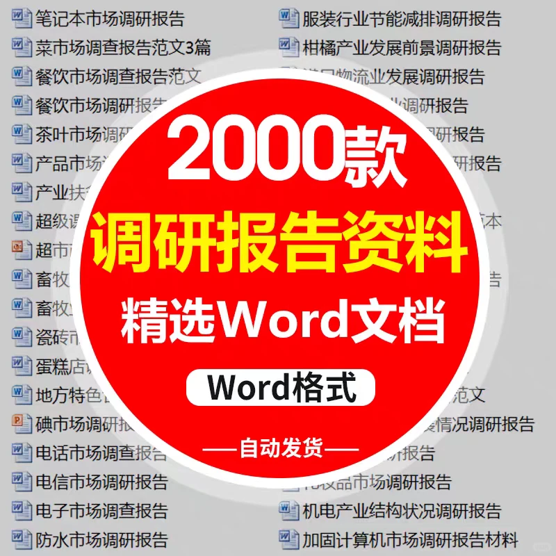 调研报告范文大学生市场调查分析模板