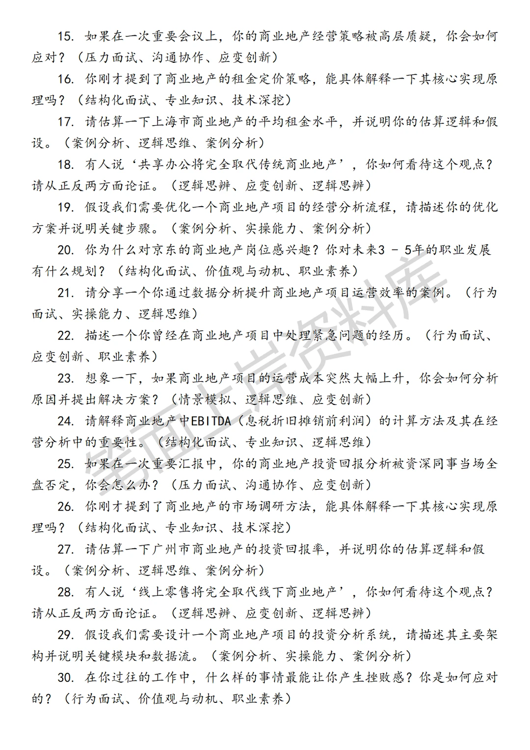 京东经营分析商业地产