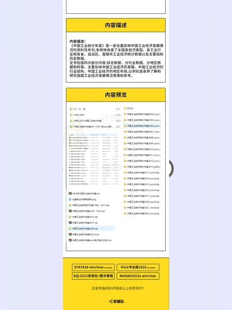 中国工业统计年鉴经济数据1949-202