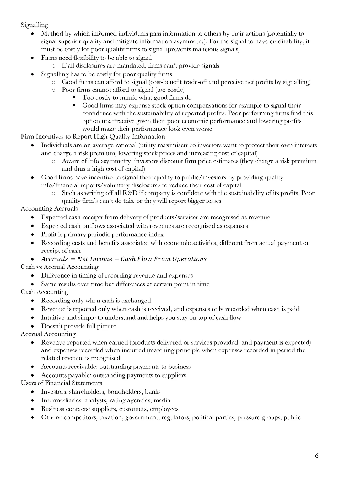 墨大 ACCT90002 财务分析期末精华总结