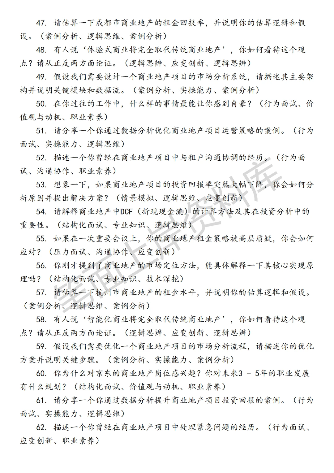 京东经营分析商业地产