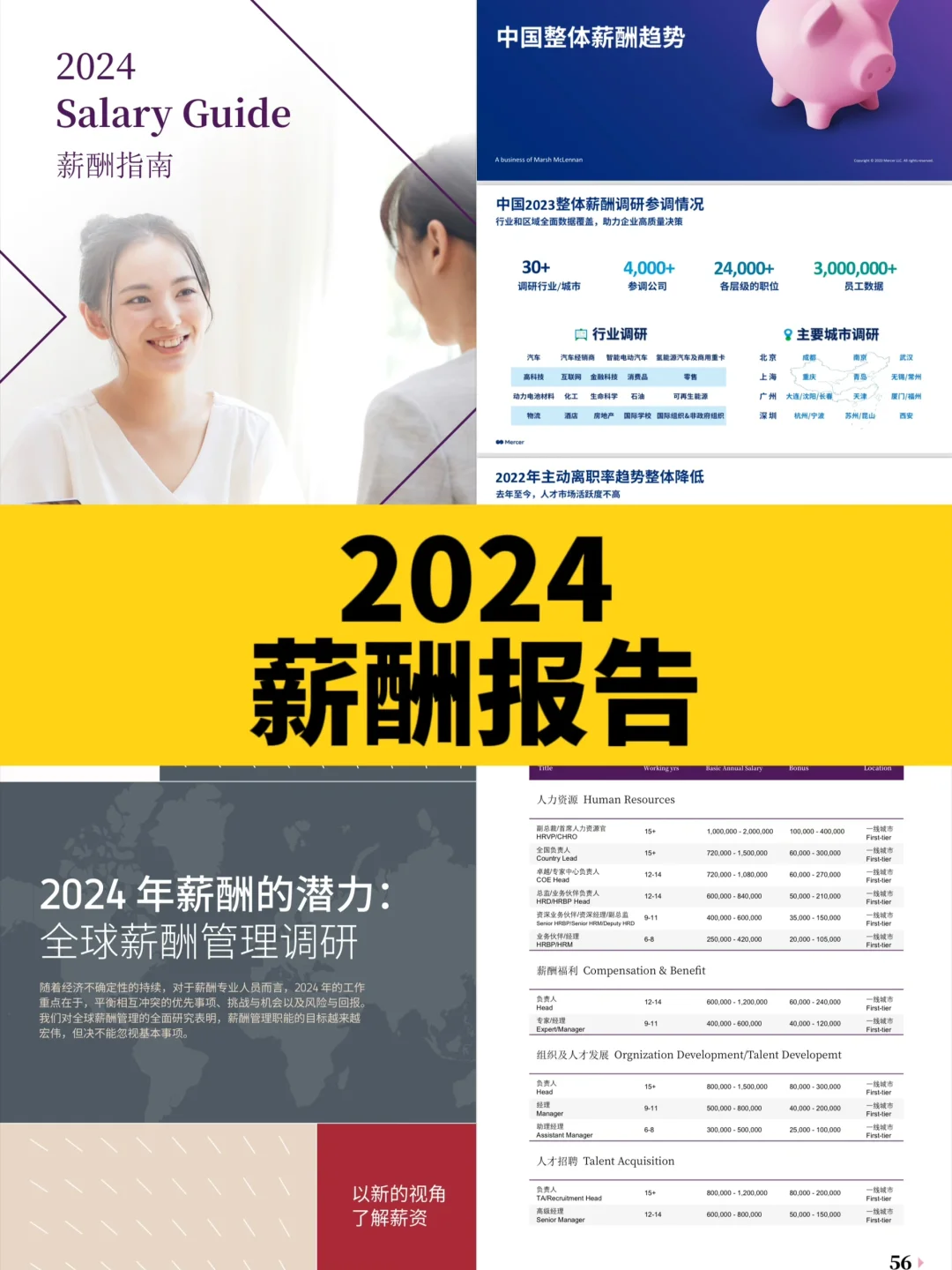 刚刚拿到?2024全行业薪酬报告来了！