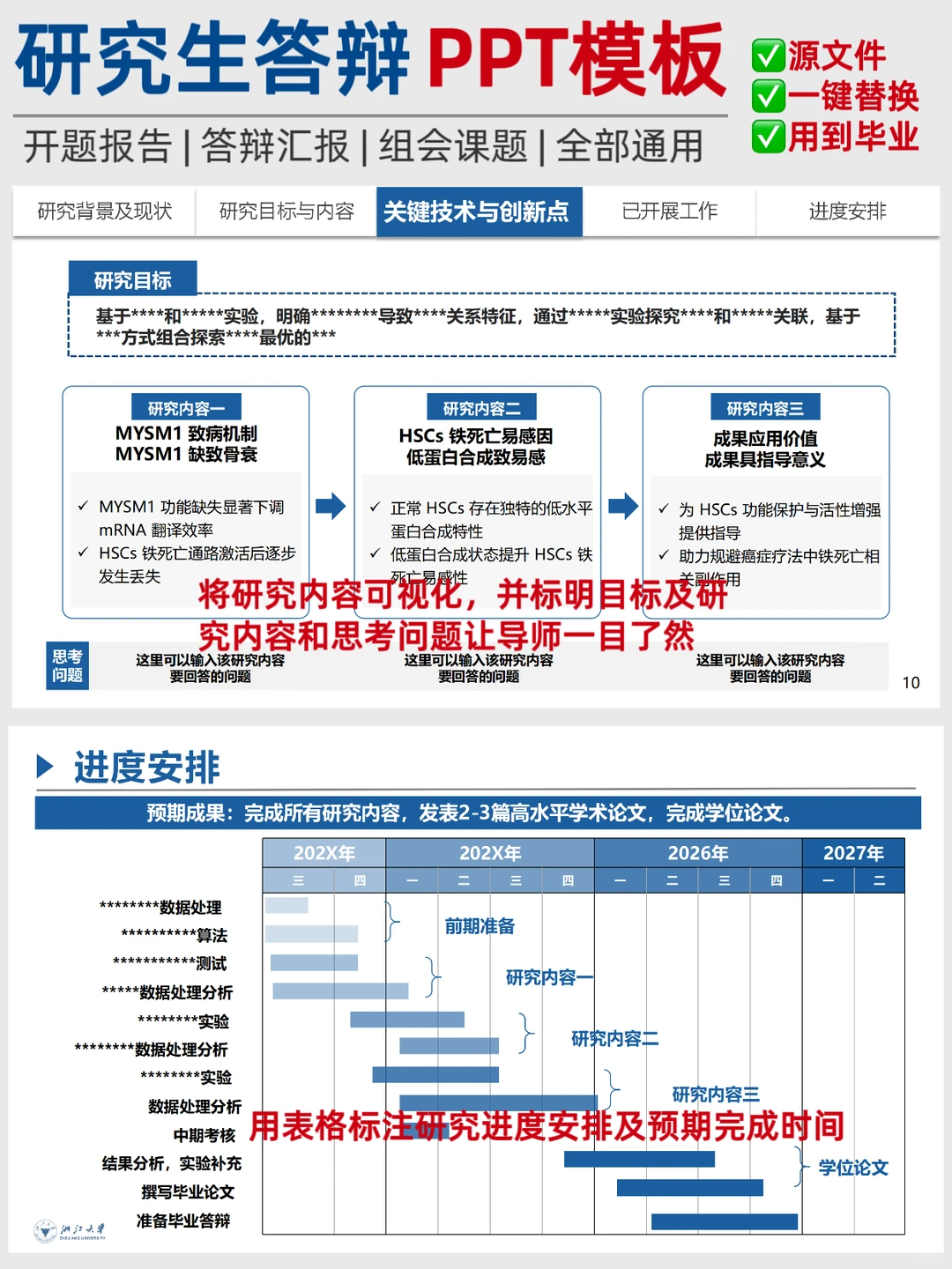 师妹：这个开题报告PPT模版帮了我大忙！！