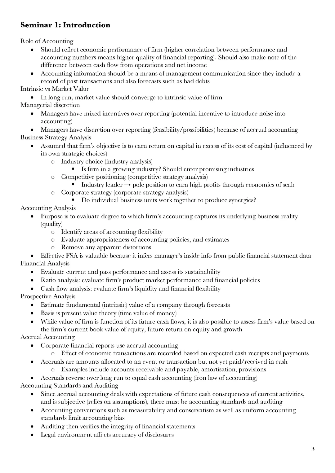 墨大 ACCT90002 财务分析期末精华总结