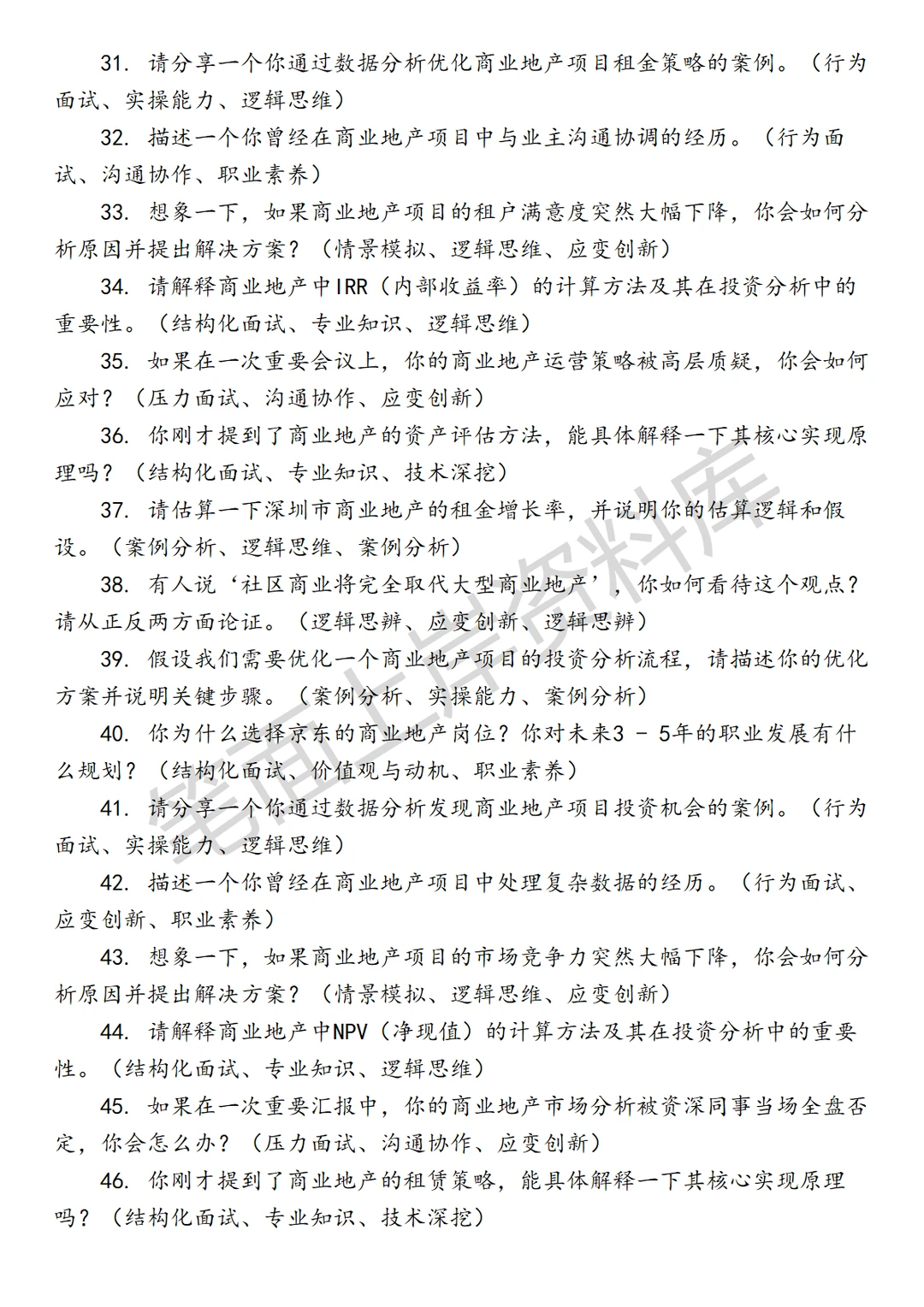 京东经营分析商业地产