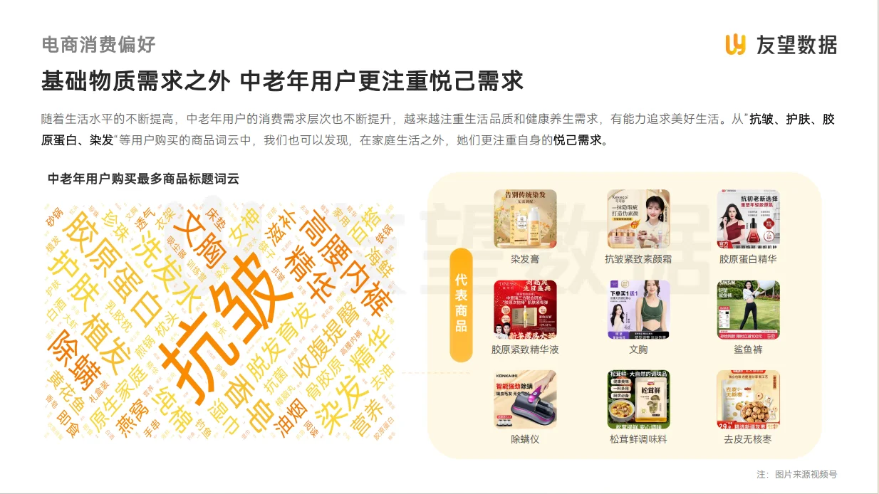 29页报告|视频号中老年用户消费洞察报告