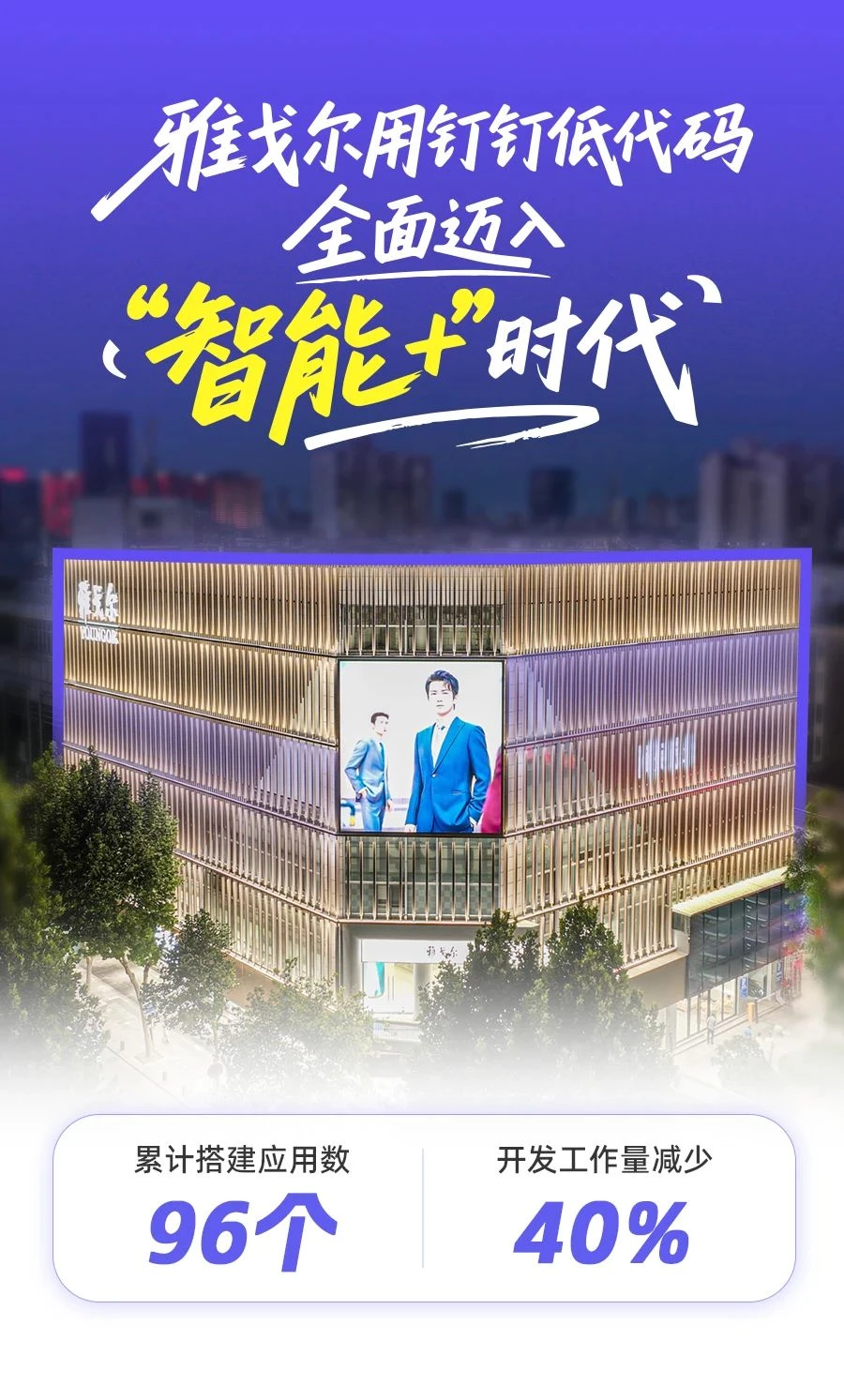 雅戈尔IT小哥用钉钉低代码开启智能+时代