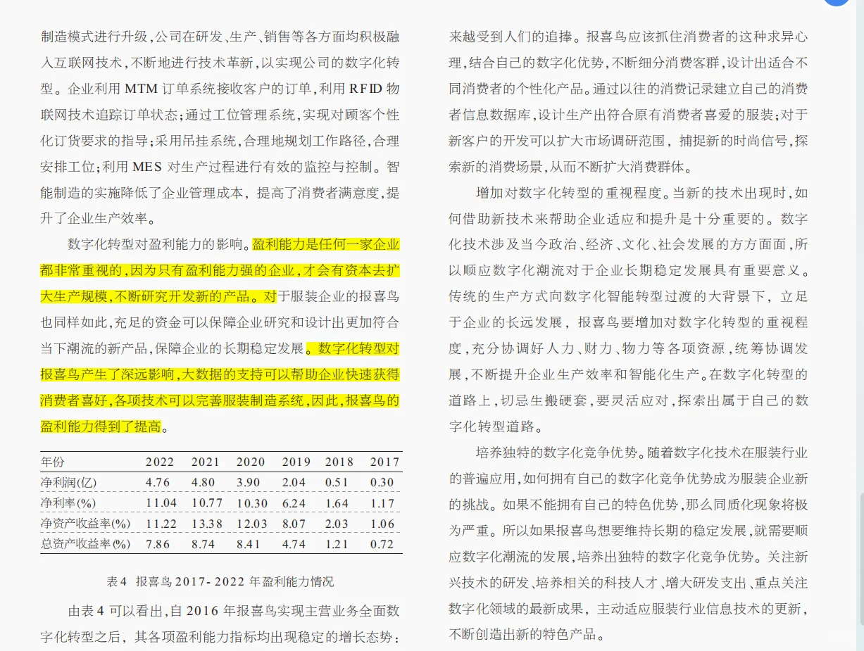 文献学习4:数字化转型对企业盈利能力的影响