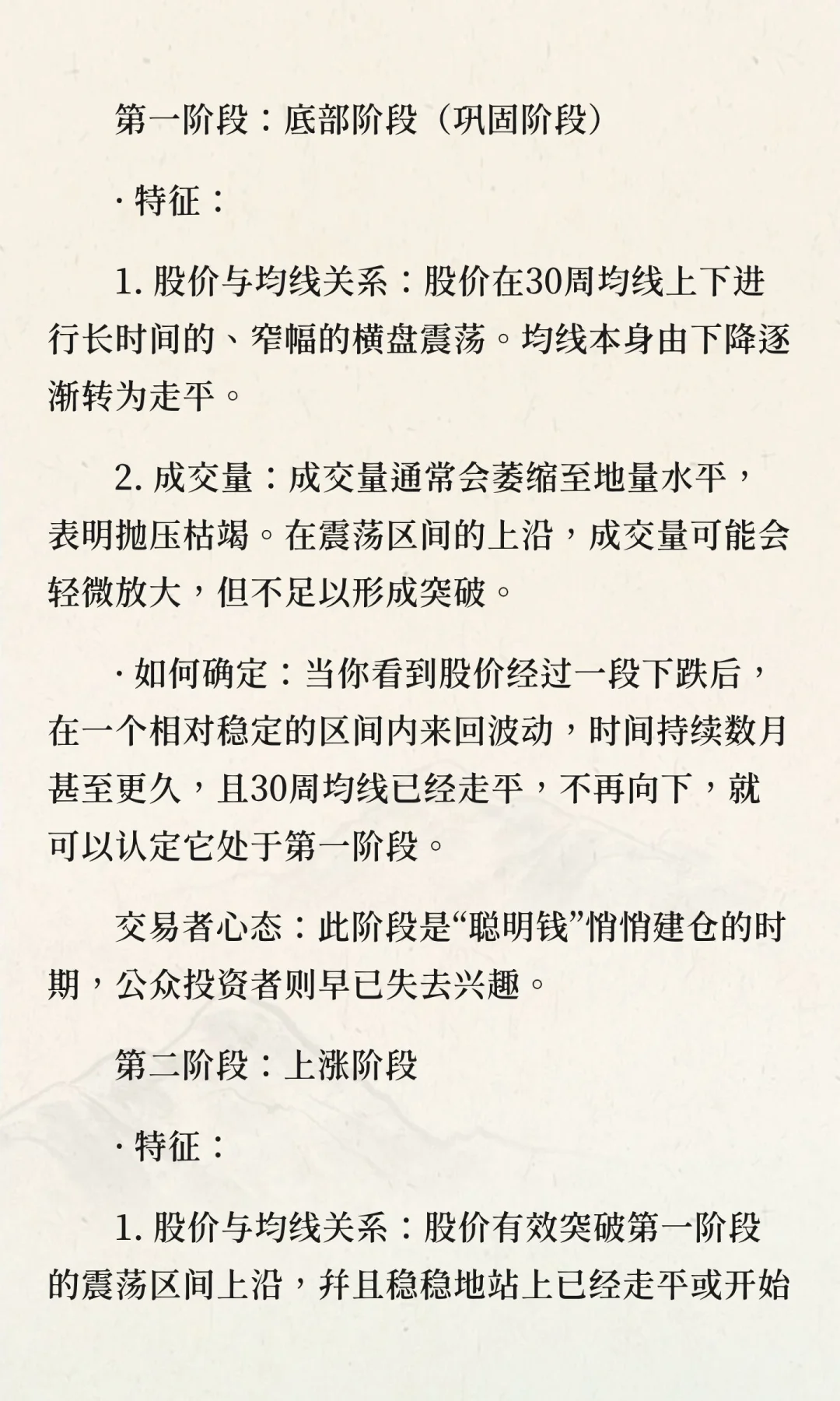 股票生命周期的四个阶段