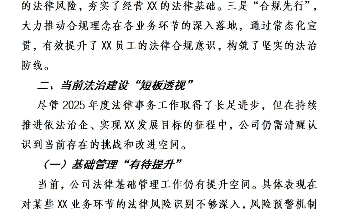 公司2025年度法律纠纷案件综合分析报告