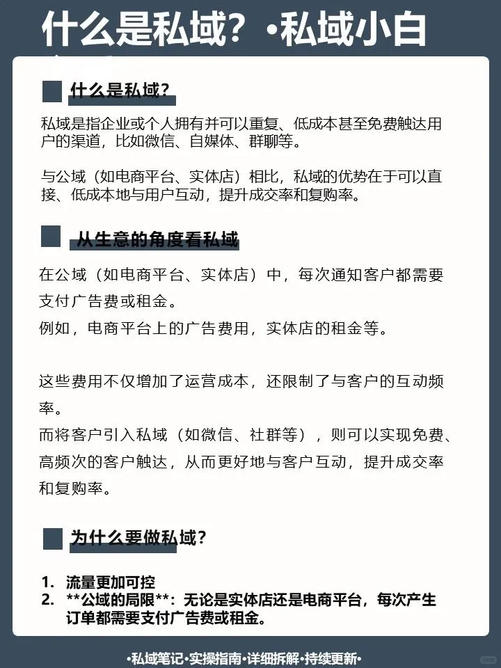 什么是私域？·私域小白必看
