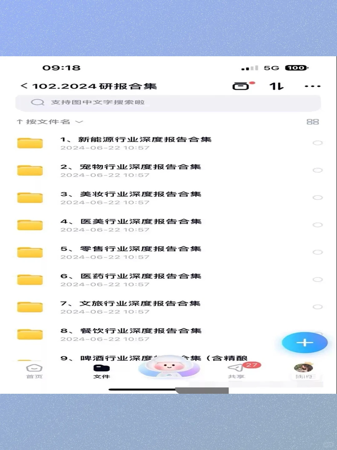 行业报告2024年分析研究调研报告研报