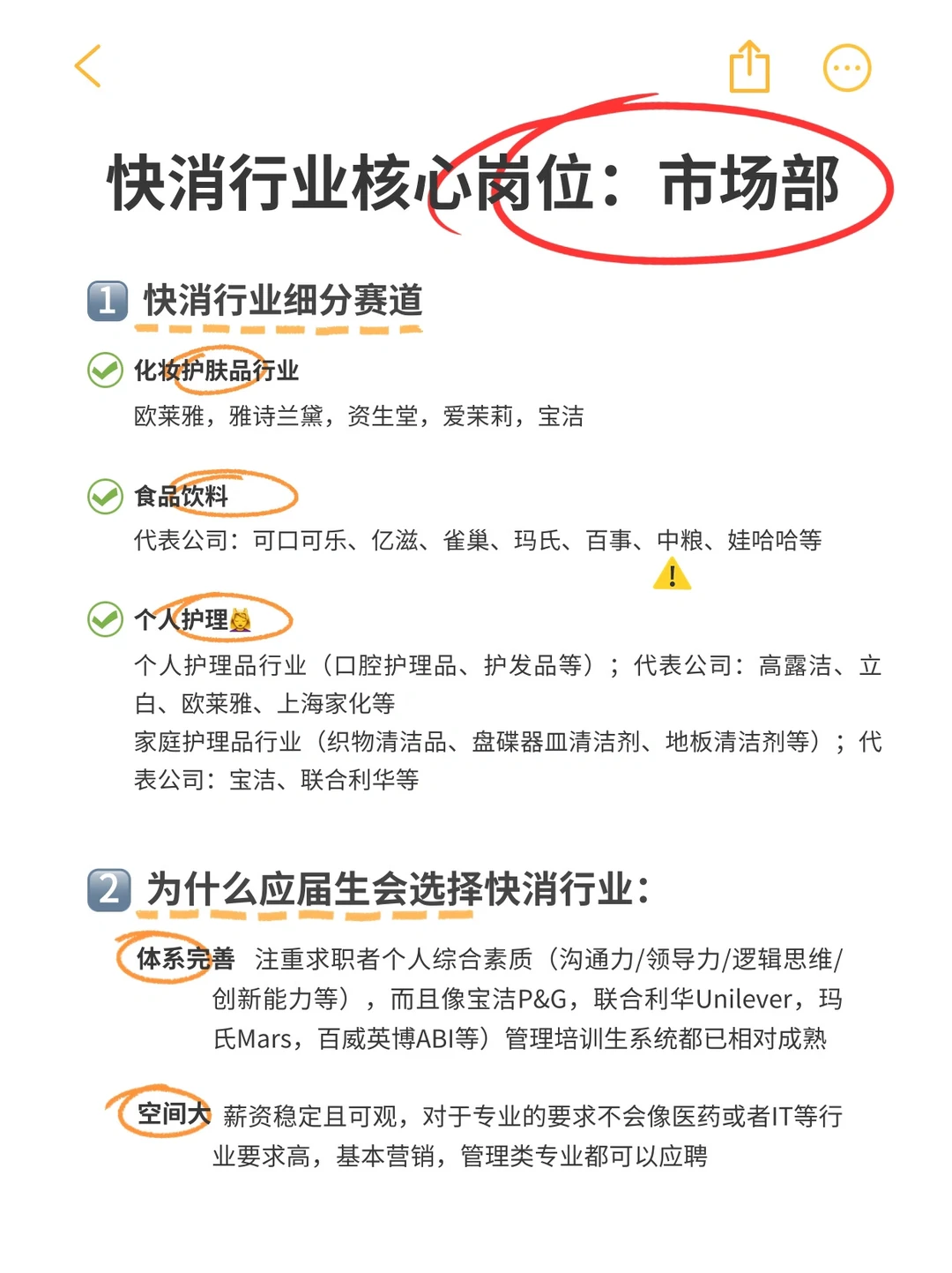 干货整理✅ 刚毕业必须了解的快消核心岗位