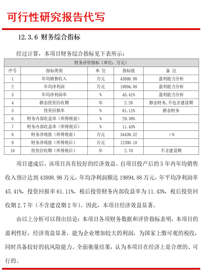 可行性研究报告公司编写:代写可行性报告