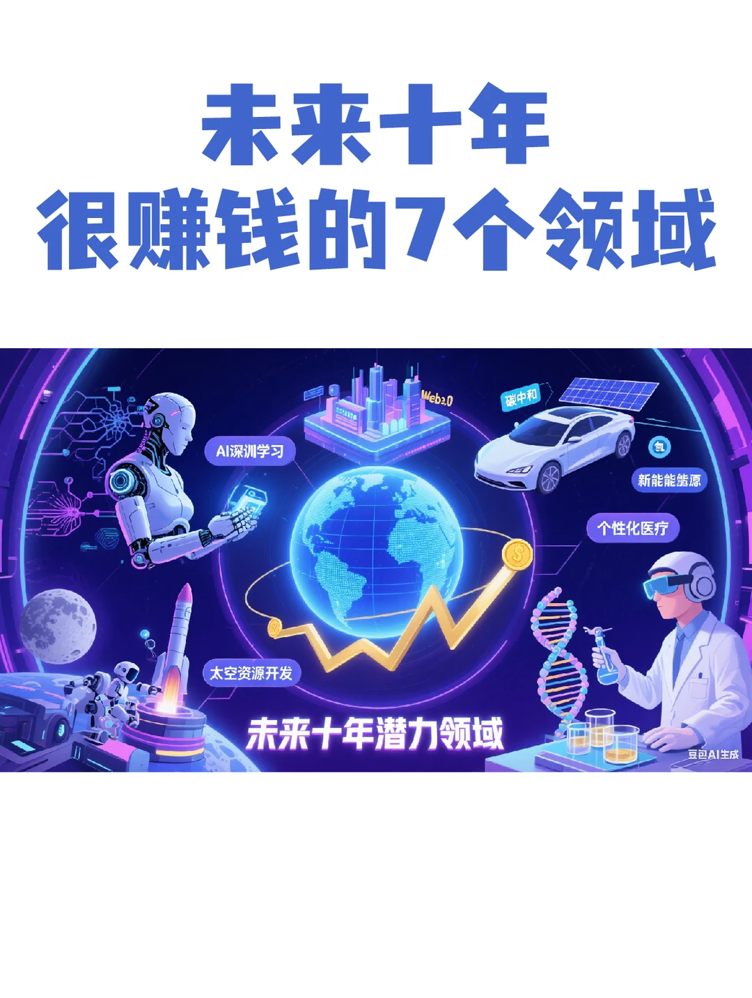 未来十年很赚钱的7个领域