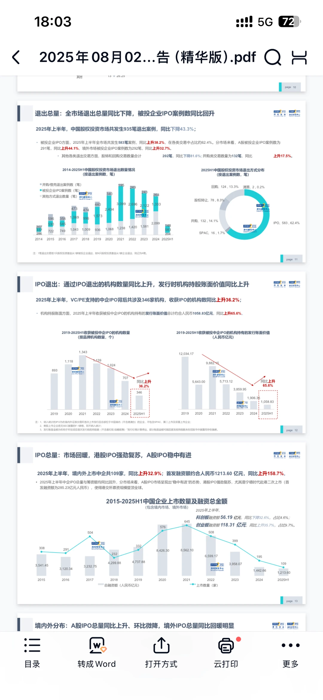 2025年上半年中国股权投资市场研报精华版