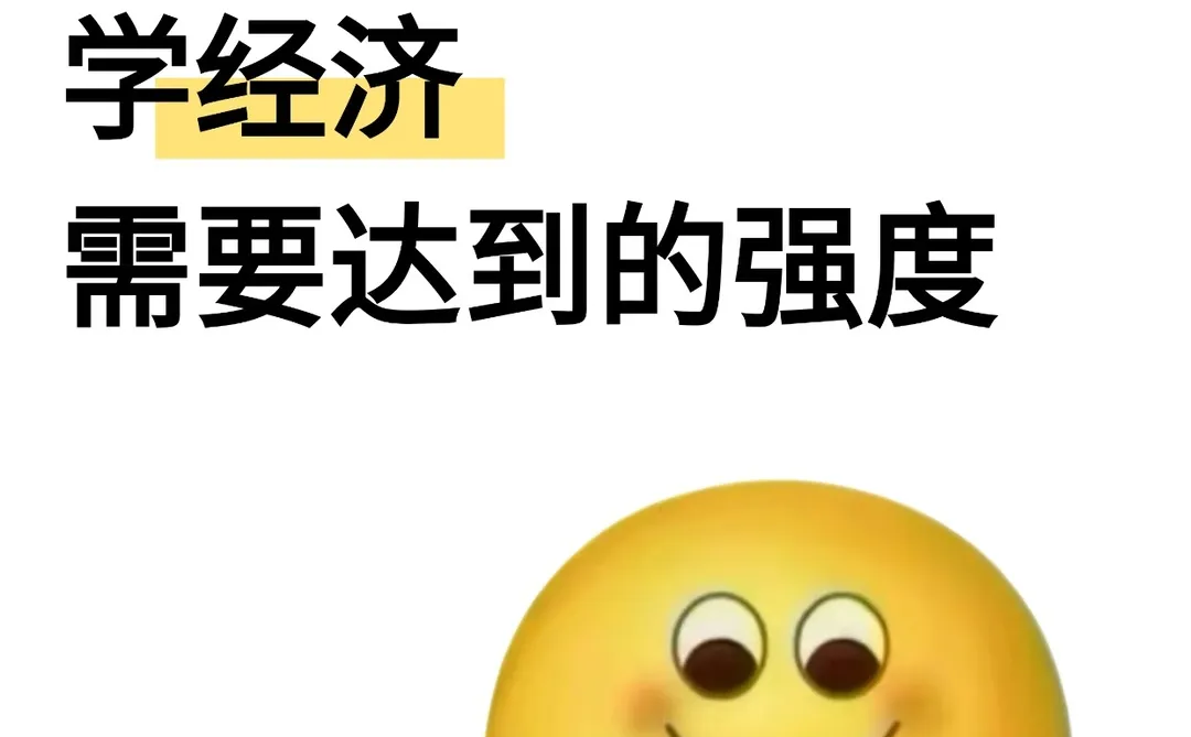 给大家普及下学经济需要达到的强度