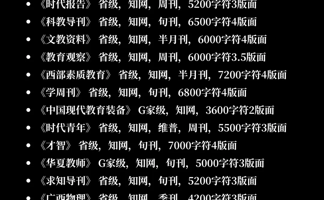 教育类期刊十投九中?几乎不退稿