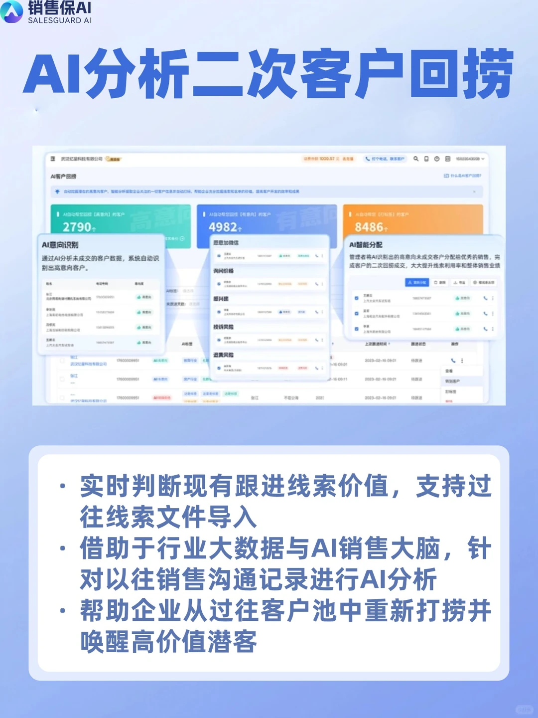 销售团队盘客户不用愁！AICRM 1分钟搞定
