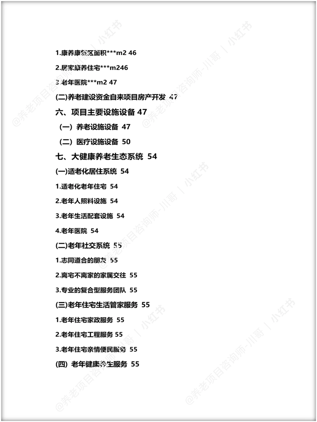 养老项目大健康运营方案/养老项目技术标书